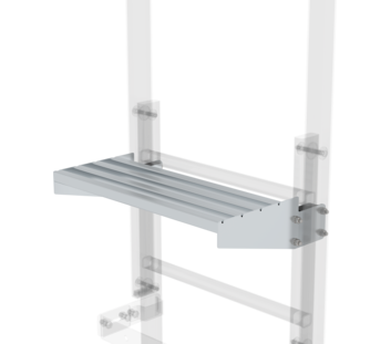 Exit step bright aluminium 520x250mm | © MUNK GmbH