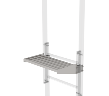 Exit step st. steel 520x100-300mm, clear.=300mm | © MUNK GmbH