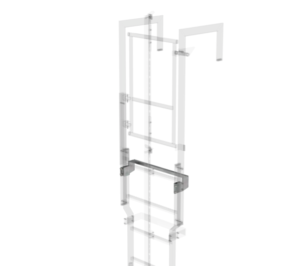 Exit step galvanised steel 620 x 100mm | © MUNK GmbH