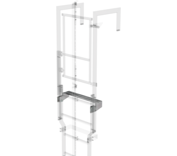 Exit step galvanised steel 620 x 150mm | © MUNK GmbH