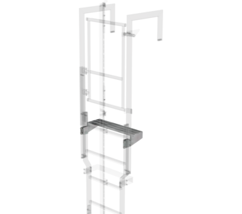 Exit step galvanised steel 620 x 200mm | © MUNK GmbH