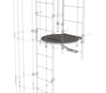 Transfer pf. betw.ladder sect. Ø700mm, st.st. | © MUNK GmbH