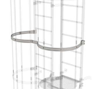 Back protection hoop offset version, st. steel | © MUNK GmbH