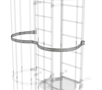 Back protection hoop offset version, st. steel | © MUNK GmbH