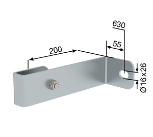 Wall anchor galv. steel rigid 200mm  | © MUNK GmbH