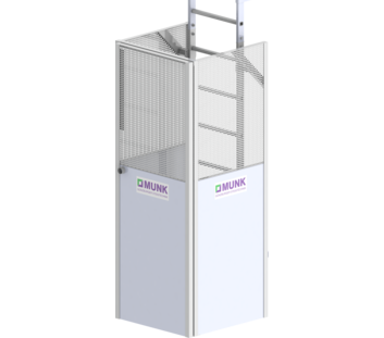 Enclosure with panic lock, galv. st./br. alu. | © MUNK GmbH