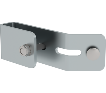 Rail fast. for ladder side-rail 60x25 mm galv. st. | © MUNK GmbH