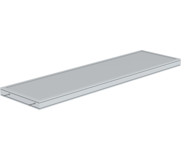 Platform, grooved alu. 3060x850 mm | © MUNK GmbH