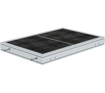 Platform walkway 1260 mm Steel grating covering | © MUNK GmbH