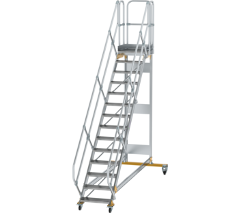 Platform stairs 45° mobile st. width 600 mm, 14 st | © MUNK GmbH