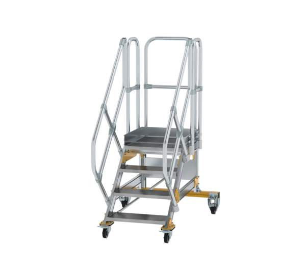 Platform stairs 45° mobile st. width 600 mm, 4 st | © MUNK GmbH