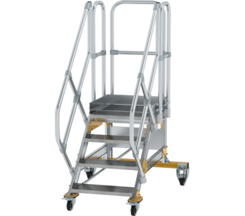 Platform stairs 45° mobile st. width 600 mm, 4 st | © MUNK GmbH