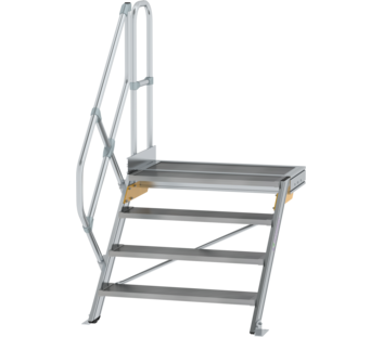 Esc. PF 45° larg. mar. 1000 mm, 4 mar., alu strié | © MUNK GmbH