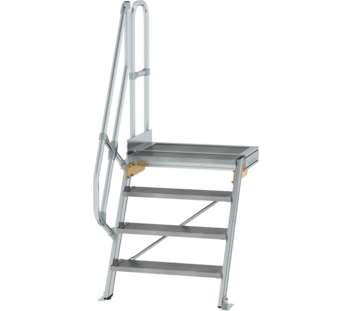 Treppe m. PF 60° St.br. 800 mm, 4 St., Alu ger. | © MUNK GmbH