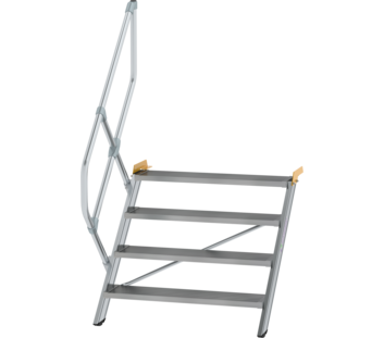 Stairs 45° step width 1,000 mm, 4 steps, gr. alu | © MUNK GmbH