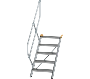 Stairs 45° step width 600 mm, 5 steps, gr. alu | © MUNK GmbH