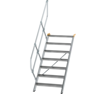 Treppe 45° St.br. 800 mm, 7 St., Alu ger. | © MUNK GmbH