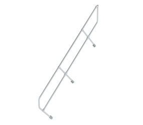 Second handrail for stairs 45°, 10 steps | © MUNK GmbH