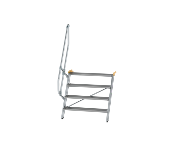 Stairs 60° step width 1,000 mm, 4 steps, gr. alu | © MUNK GmbH