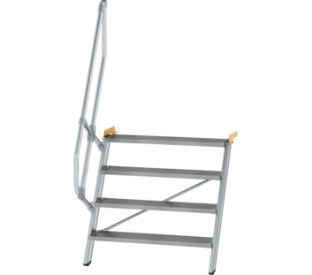 Stairs 60° step width 1,000 mm, 4 steps, gr. alu | © MUNK GmbH