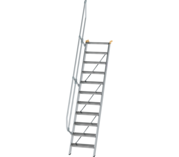 Treppe 60° St.br. 600 mm, 11 St., Alu ger. | © MUNK GmbH