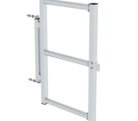 Safety door telescopic for platform width 600mm | © MUNK GmbH