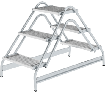 Work platform, 2-sided access, 2x3 steps | © MUNK GmbH