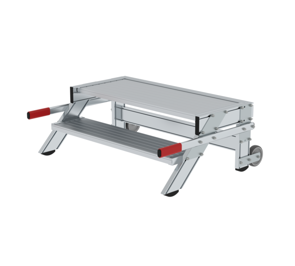 Work platform mobile 1,000 mm st width, 2 steps | © MUNK GmbH