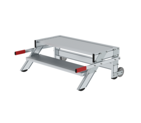 Work platform mobile 1,000 mm st width, 2 steps | © MUNK GmbH