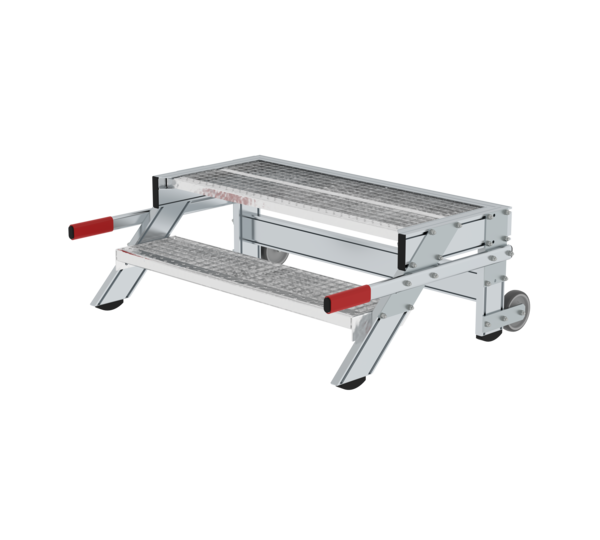 Work platform mobile 1,000 mm st width, 2 steps | © MUNK GmbH