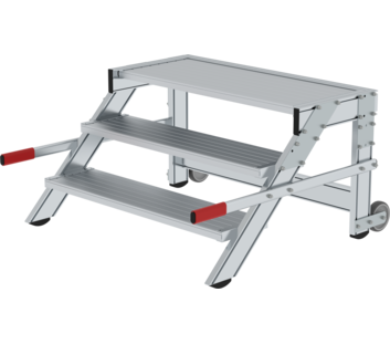 Work platform mobile 1,000 mm st width, 3 steps | © MUNK GmbH
