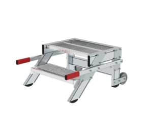 Work platform mobile 600 mm st width, 2 steps | © MUNK GmbH