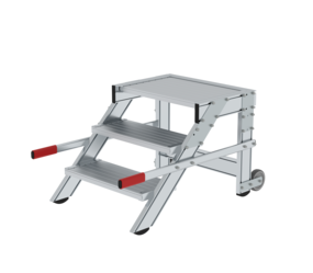 Work platform mobile 600 mm st width, 3 steps | © MUNK GmbH