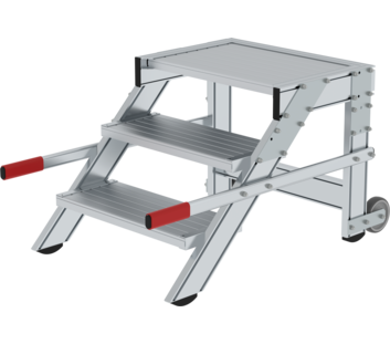 Work platform mobile 600 mm st width, 3 steps | © MUNK GmbH