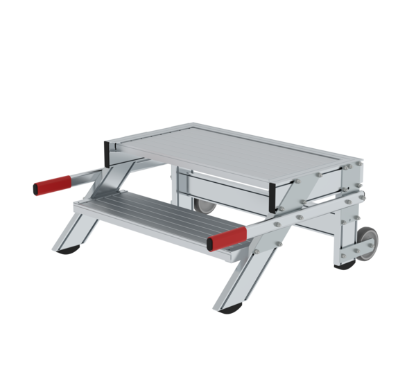 Work platform mobile 800 mm st width, 2 steps | © MUNK GmbH
