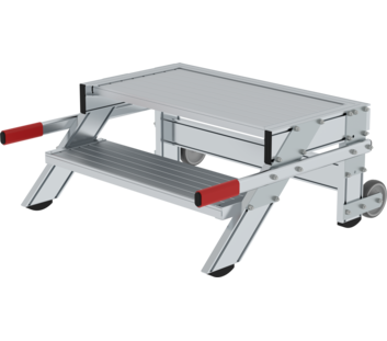 Work platform mobile 800 mm st width, 2 steps | © MUNK GmbH
