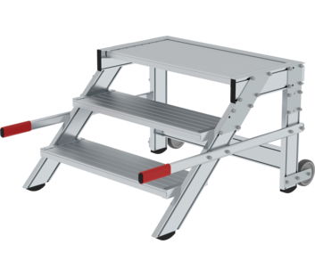 Work platform mobile 800 mm st width, 3 steps | © MUNK GmbH