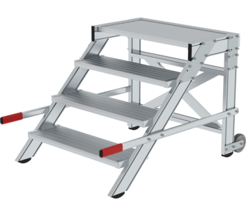 Work platform mobile 800 mm st width, 4 steps | © MUNK GmbH