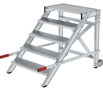 Work platform mobile 800 mm st width, 5 steps | © MUNK GmbH
