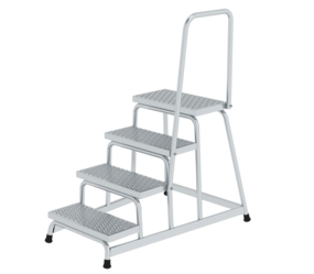 Work platform rigid R13 w. handrail 4 st, 4 st | © MUNK GmbH