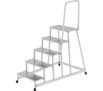 Marchepied rigide avec main courante, 5 marches | © MUNK GmbH