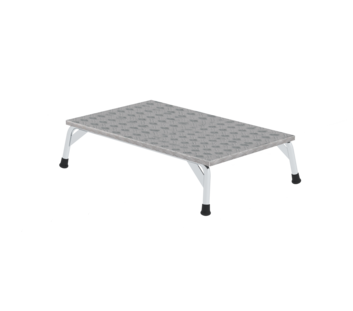 Work platform aluminium chequered plate, 1 step | © MUNK GmbH