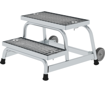 Equestrian climbing aid with castors 2 steps | © MUNK GmbH