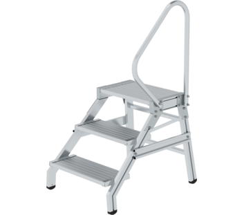 Work stand with handrail, 3 steps | © MUNK GmbH