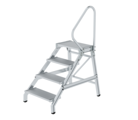 Work stand with handrail, 4 steps | © MUNK GmbH