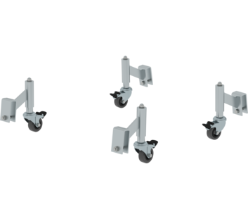 Spr.-loaded castors w. arrest.f. rig. alu. work pf | © MUNK GmbH