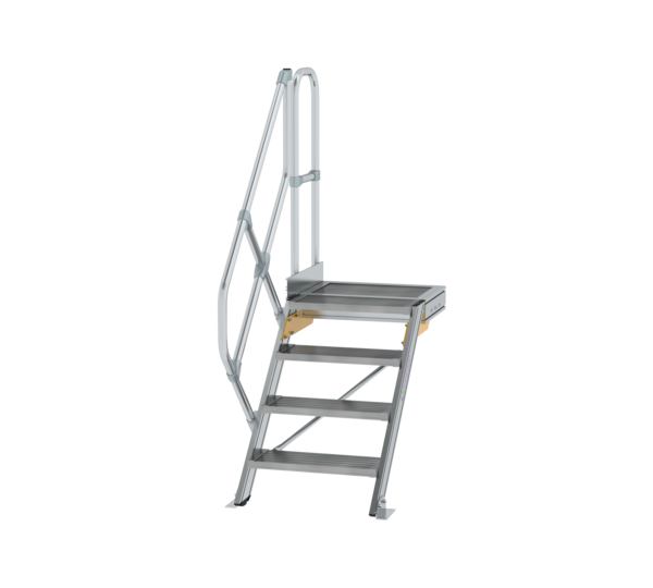 Esc. PF 45° larg. mar. 600 mm, 4 mar., alu strié | © MUNK GmbH