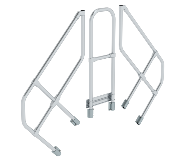 Überstiege 45° 2. Handlauf für 3 St., Neigung 45° | © MUNK GmbH