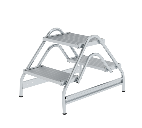 Arbeitspodest beidseitig begehbar, 2x2 Stufen  | © MUNK GmbH