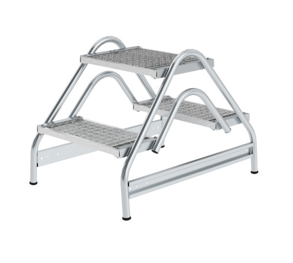 Arbeitspodest beidseitig begehbar, 2x2 Stufen | © MUNK GmbH